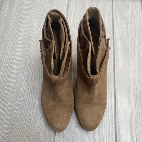 Rag & Bone Women's Tan The Harrow Suede Ankle Boots Size 9 Italian 39 - Picture 2 of 12